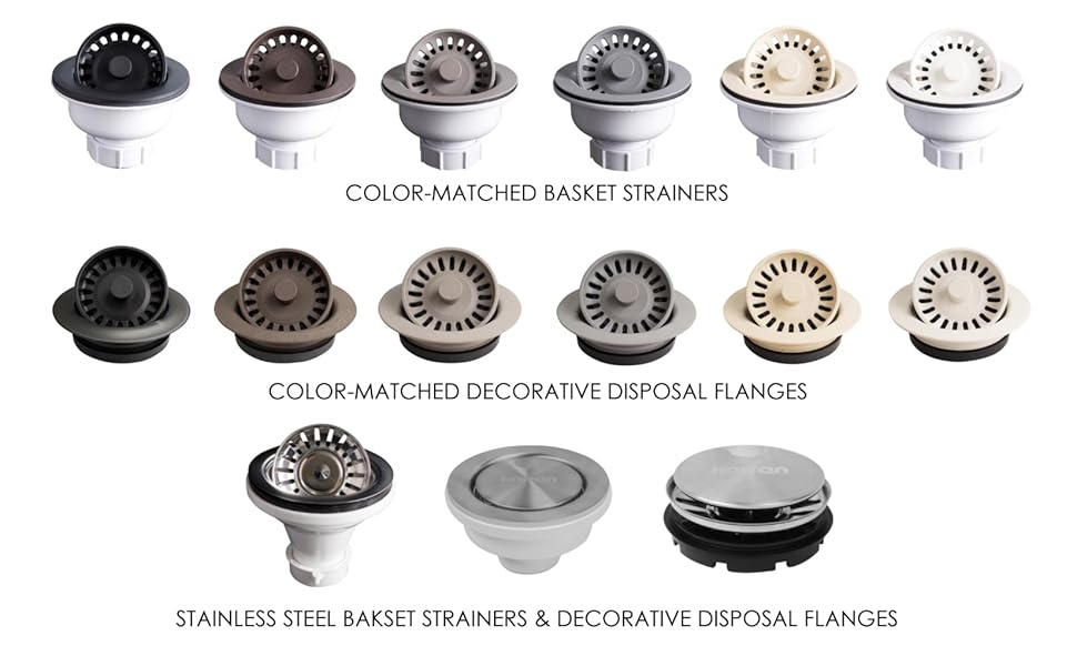 Karran QBSWH 31/2 in. Kitchen Sink Basket Strainer in White