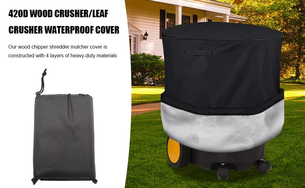 Outdoor Cover For Wood Chipper Shredder Mulcher 4 Layer Material For