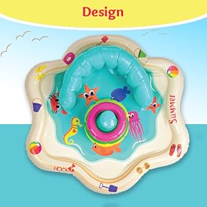 Baby Splash Mat with back support and ring holder