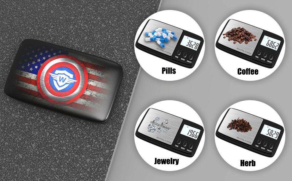 Gram Scale with USB Charging Port, Weightman Scale Digital Weight Gram