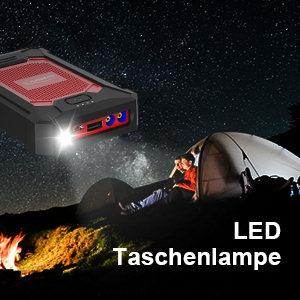 Starthilfe mit Taschenlampe