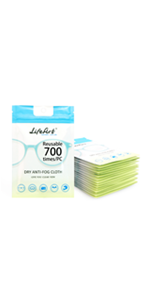 Eyeglasses Anti-Fog Cleaning Cloths, Screens, Lens Wipe for All Electronic Device Screens