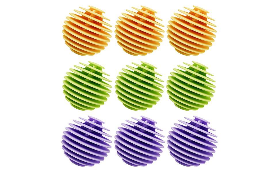 Washer Balls, Anti-Winding Machine Ball Soft Washing Balls 3 Pcs, Flexible Ball Laundry Dryer Balls,