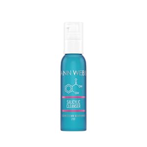 ANN WEBB exfoliating gel cleanser Mint Salicylic Acid salsilic AHA Exfoliate Rosemary skin bacteria