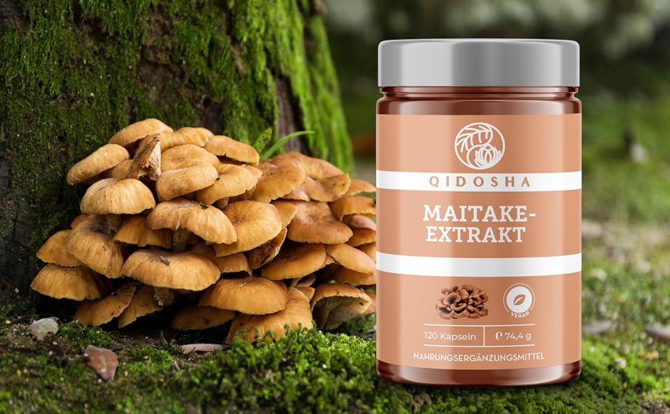QIDOSHA® Maitake Extrakt Kapseln hochdosiert, 120 Kapseln im Apotheker