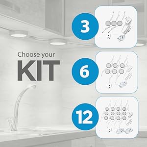 eshine under cabinet puck lights kitchen 