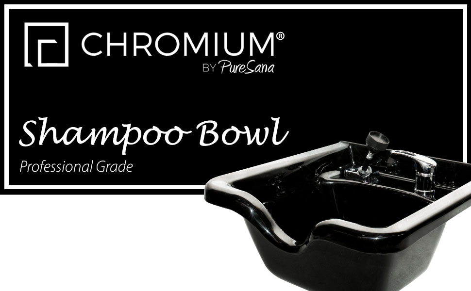 Chromium Square Salon Sink Shampoo Bowl [B11] by PureSana
