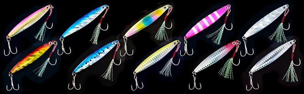 Amazon.co.jp: オルルド釣具 メタルジグ セット 40g 8cm