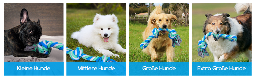 Das Große Seil Kauen Hunde Schlepperspielzeug für Hunde aller Größen!