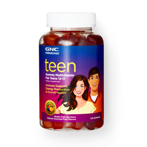 Details of GNC Milestones Teen Gummy Multivitamin for Teens 12-17 bottle