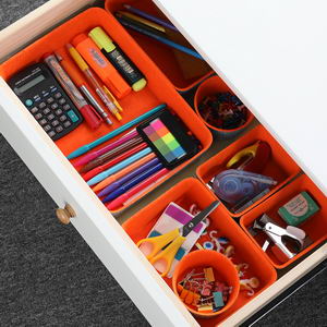 office drawer organizer bins drawers dividers storage bins felt like it for stationery organize