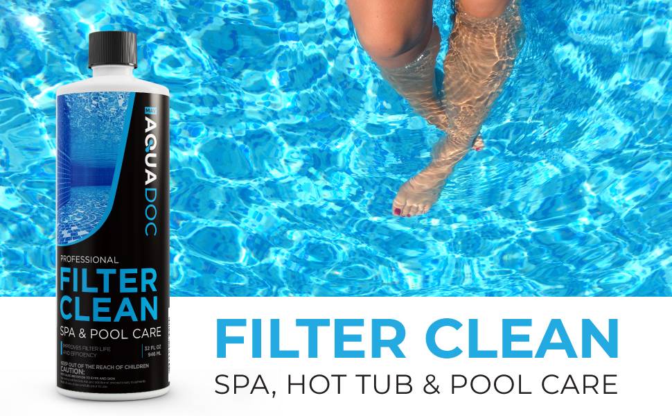 Hot Tub Filter Cleaner Soak, Pool Filter Cleaner & Pool