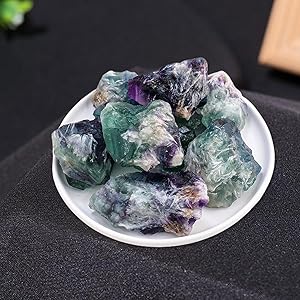 緑色の石英に蛍石 fco12804-1.jpg