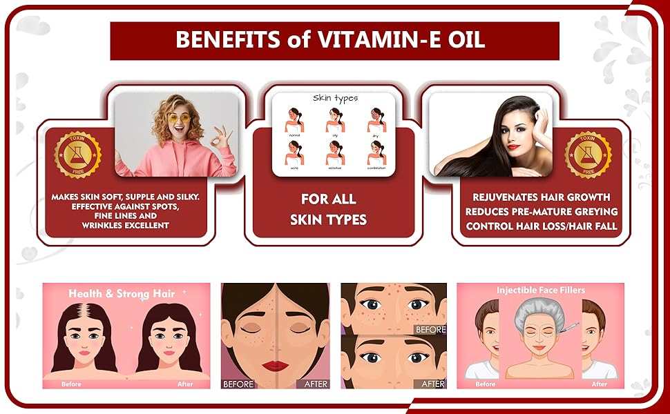 Newish Organic Vitamin E Oil For Face 30 ml Best Oil For Face, Body