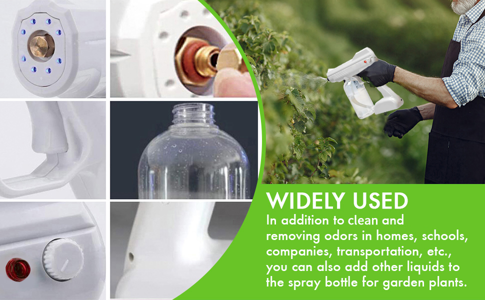 GAKUS Steam Gun Spray Steam Gun Nano Atomizer Cordless