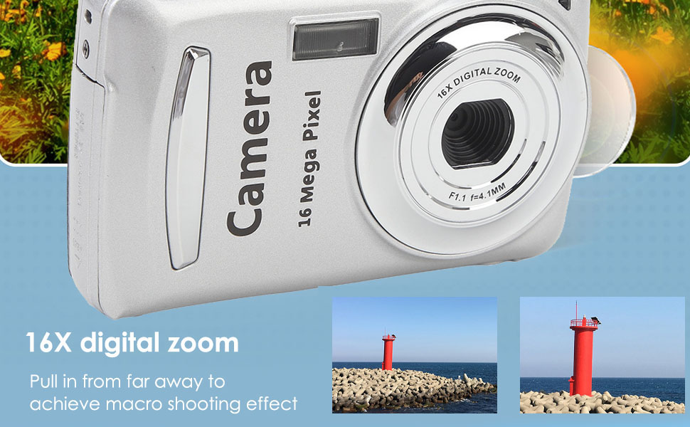 2.4 dans Tragbare Kamera 16x Digitor Zoom 1080p 16MP