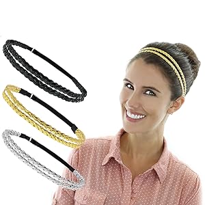 Beaute Galleria Adjustable Braided Headbands