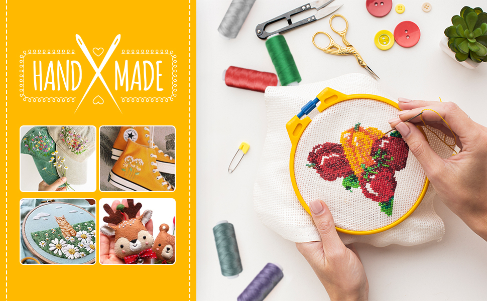 ilauke Sewing Thread Set 100 Colour Polyester Thread Kit with 10 Sewing