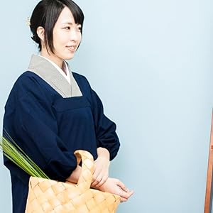 Amazon.co.jp: [たゆたふ] 割烹着 久留米 先染め 和装 かっぽう