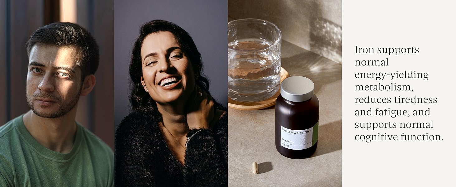 Reduce fatigue and support normal cognitive function with Iron supplements. Natural, food-grown.