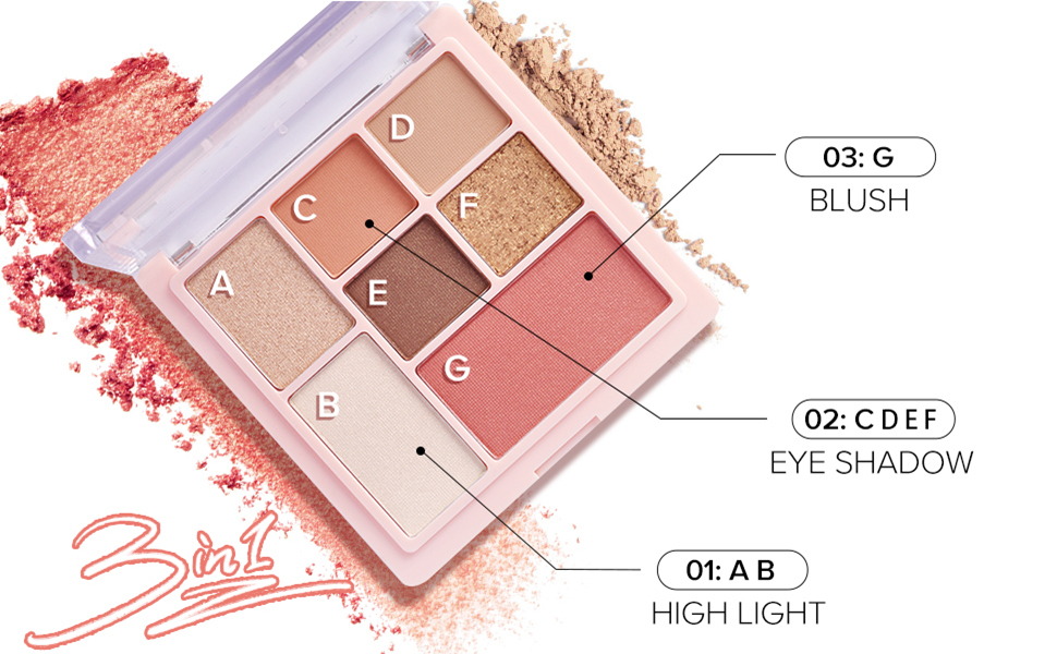 Makeup Palette Matte Shimmer High Pigmented Long Lasting Waterproof Glitter Eye Shadow shine color