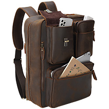 leather backpack