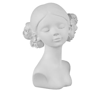 Amazon.co.jp: LIFKICH 北欧の少女像 女の子の彫刻 ギリシャの頭