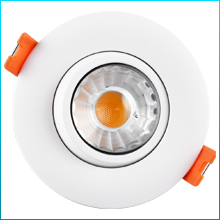 Gimbal LED Recessed Low Profile Downlights Retrofit Lights No Can Housing 3 Inch 3" Shallow Ceiling