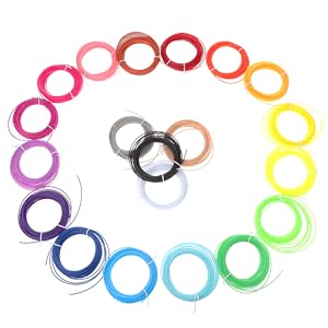 20pcs Printing Pen Filament Filament Refills High Compatibility for Pen 15 17