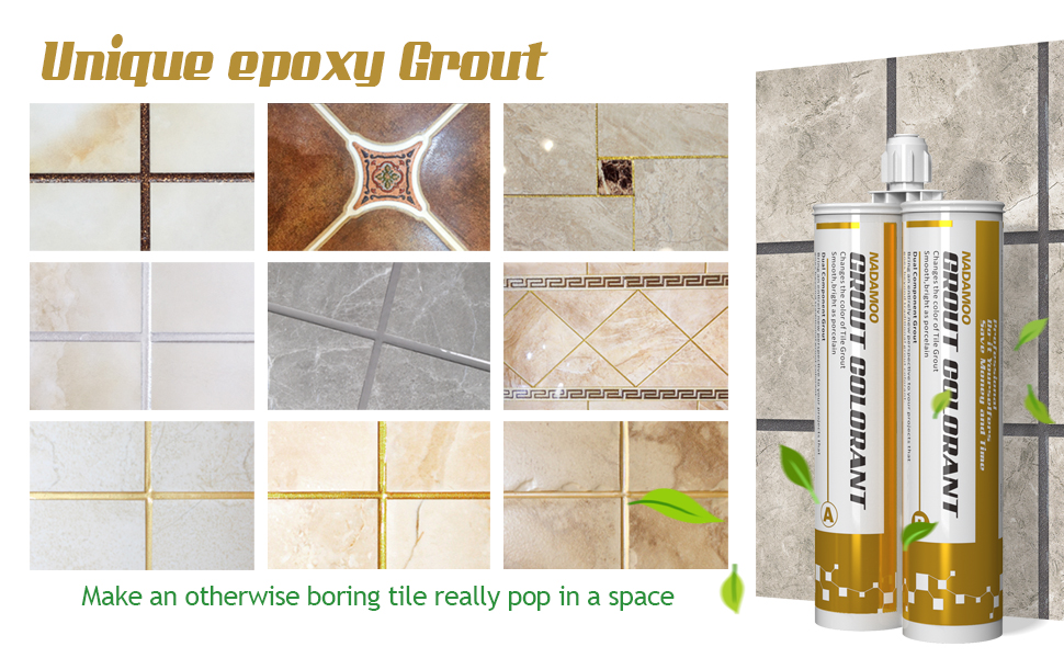 epoxy resin grout tile line adhesive sealant sealer colorant bathroom kitchen white gold Glitter