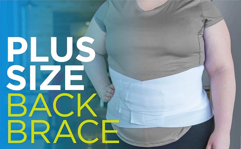 BraceAbility Plus Size 4XL Bariatric Back Brace Big and XXXXL