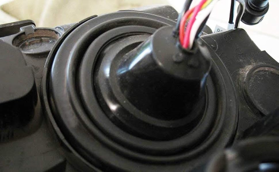 Rubber Housing Seal Caps For Headlight Install, Aftermarket Headlamp or Retrofit