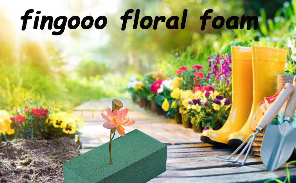 Amazon Com Fingooo 2 Pieces Floral Foam Blocks Wet Foam Green Bricks For Fresh Flower And Artificial Flowers Arts Crafts Sewing