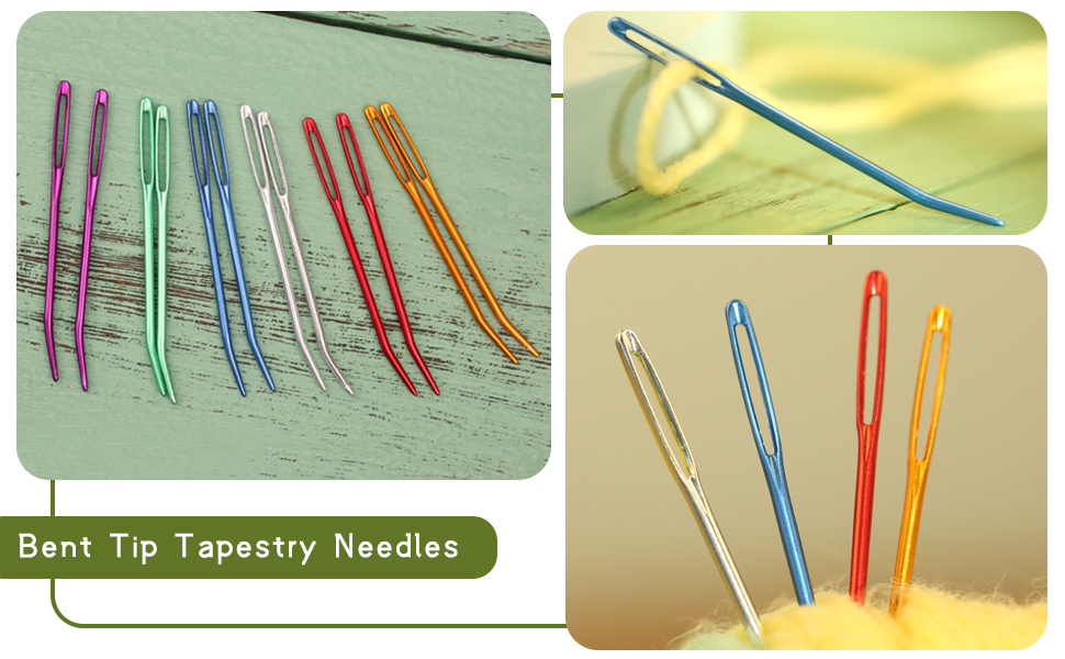 16pcs Yarn Needle, Bent Needle Tapestry Needle Set, Wool