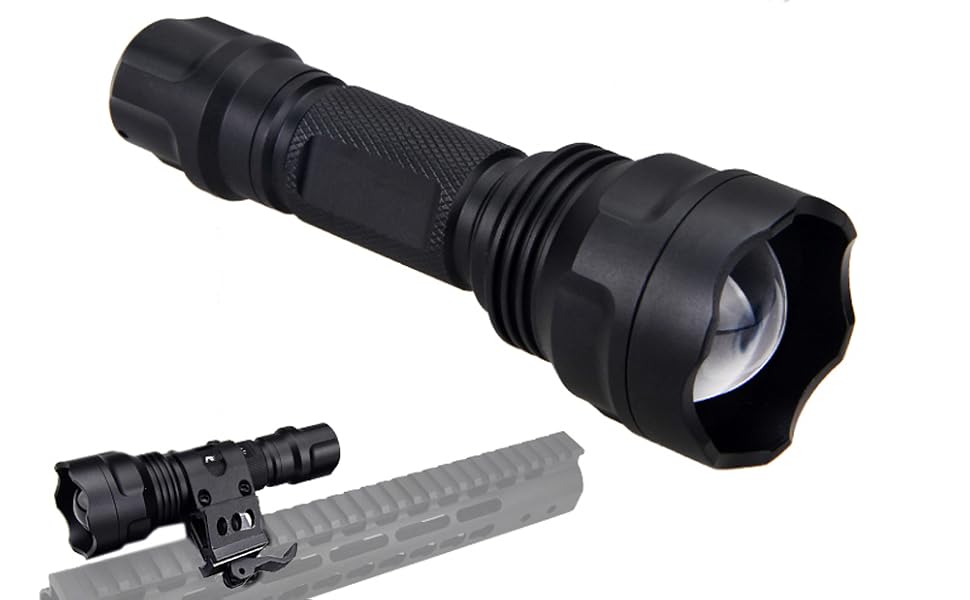 LUXJUMPER 940nm IR LED Flashlight Infrared Light for Night