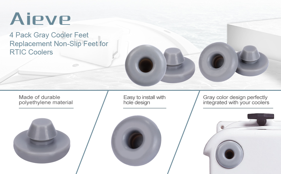 AIEVE Cooler Feet, 4 Pack Replacement NonSlip Feet for
