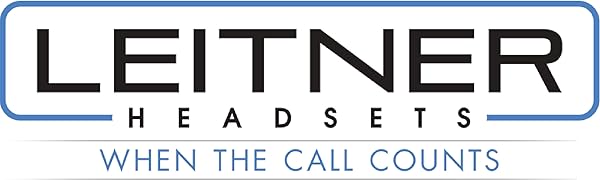 corded headsets, wired headsets, leitner, office headsets