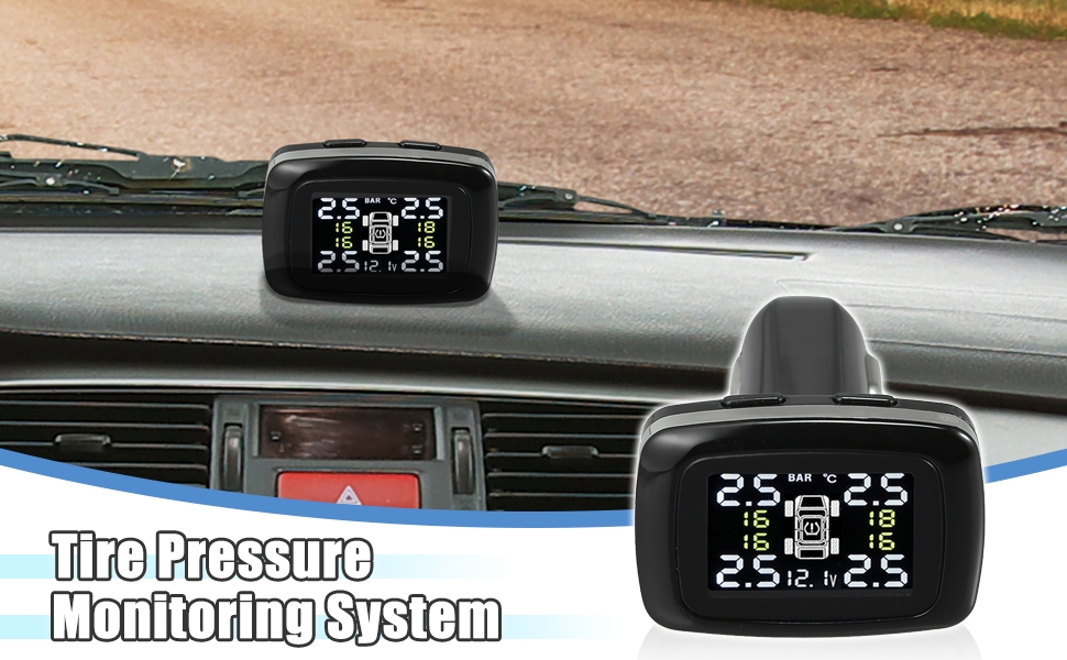 X AUTOHAUX Tire Pressure Monitoring System TPMS Cigarette
