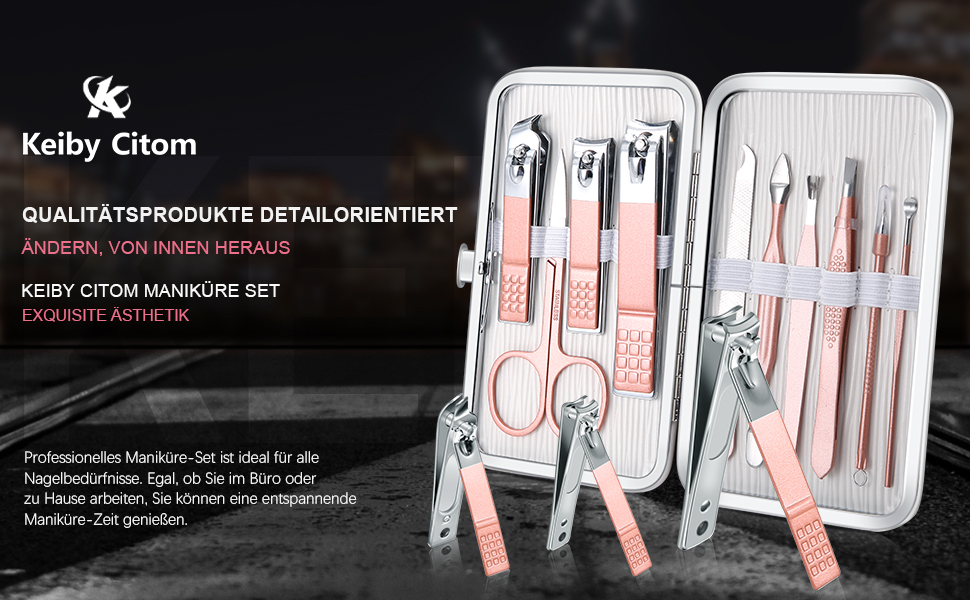 Maniküre Set Nagelset Nageletui Nagelknipser Set