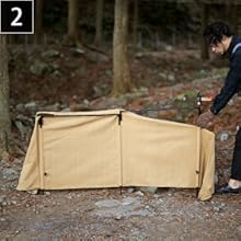 【新品未開封品】クイックキャンプ 焚火陣幕-homura ブラック QC-WS 焚火陣幕 焔 -homura- ｜商品｜QUICKCAMP(クイックキャンプ)公式