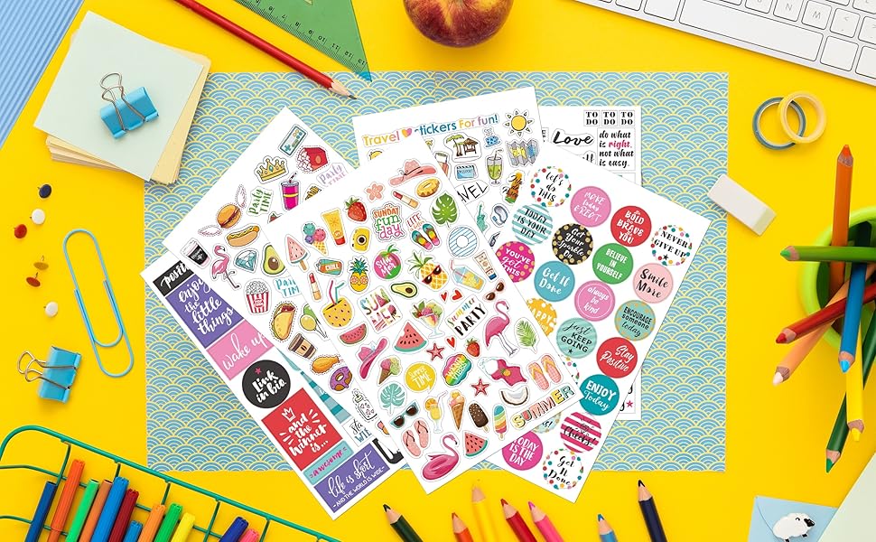 Planner Stickers Pack, 28 Sheets/1378 Stunning Accessories