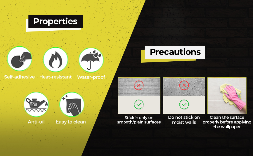 3D Brick wall stickers wallpaper, self adhesive, decals, heat-resistant, water proof, oil proof,