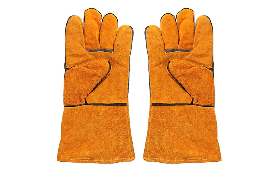 「新品」革手100枚セット牛床革　手袋　機械溶接用　BBQ 週末セール中」革手100枚セット牛床革 手袋 機械溶接用 BBQ