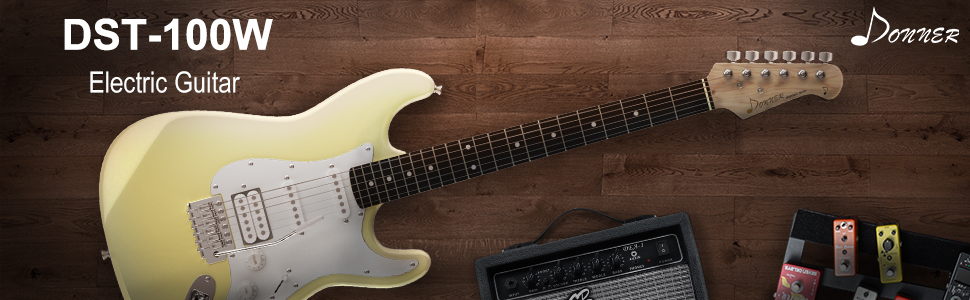 Donner DST-100 39 Inch Electric Guitar Beginner Kits Solid Body Electric Guitar Kit Package HSS Pickup with All Accessories Amplifier, Bag, Tuner, Capo, Strap, Cable, Picks : Amazon.ca: Musical Instruments, Stage &