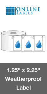 roll label waterproof weatherproof
