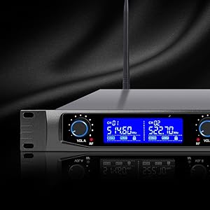 NESO-F4 Series Professional UHF Rack Mountable Wireless Microphone System, Rack Mountable