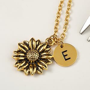 sunflower necklace