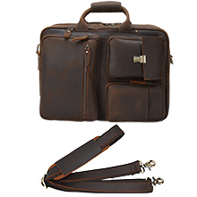 mens leather business briefcase