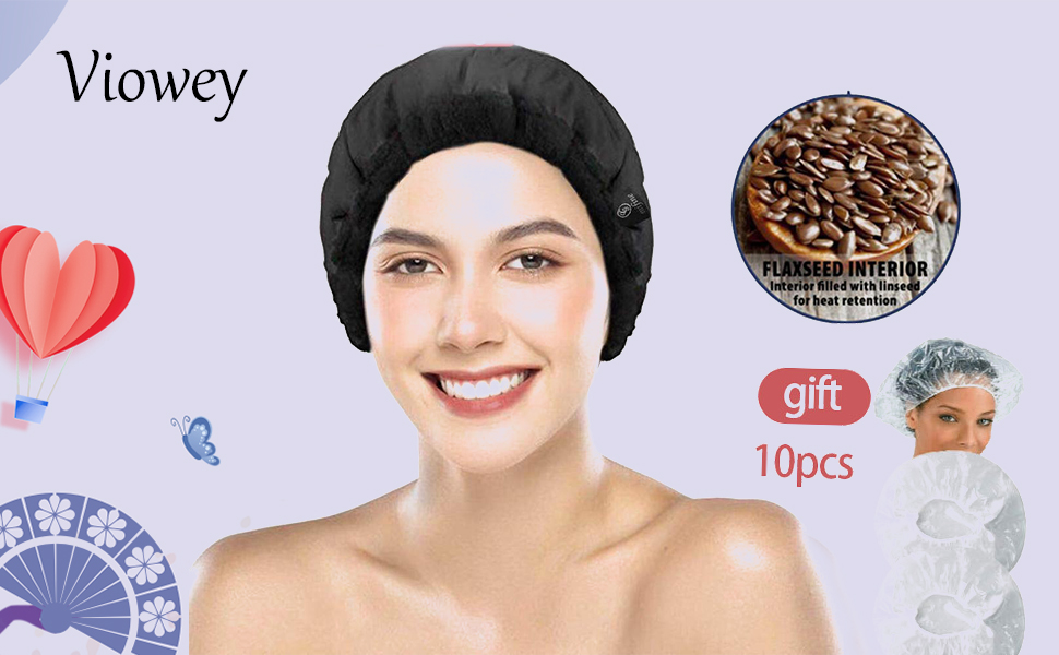 Deep Conditioning Heat Cap, Cordless Flaxseed Thermal Cap