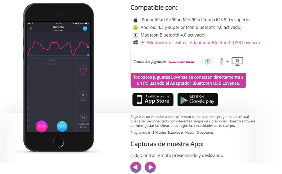 LOVENSE Edge 2 Bluetooth Estimulador de Próstata Vibrador ...